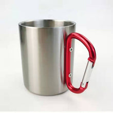 Load image into Gallery viewer, Customize Cup Diy stainless steel Mug 300ML Design Climbing Botton Carabiner Print of Your Logo image Personalized Kitchen Drink
